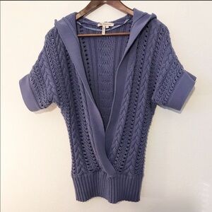 - BCBgeneration periwinkle hoodie knit sweater